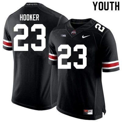 NCAA Ohio State Buckeyes Youth #23 Marcus Hooker Black Nike Football College Jersey XMD4145YM